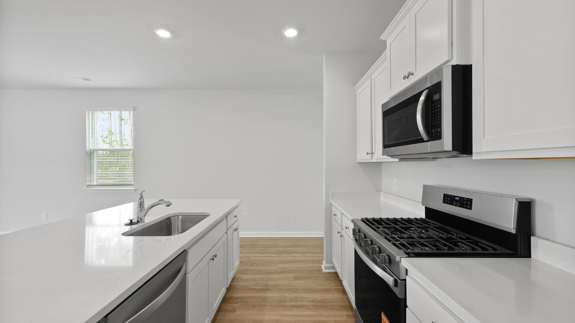 modern kitchen with quartz countertops