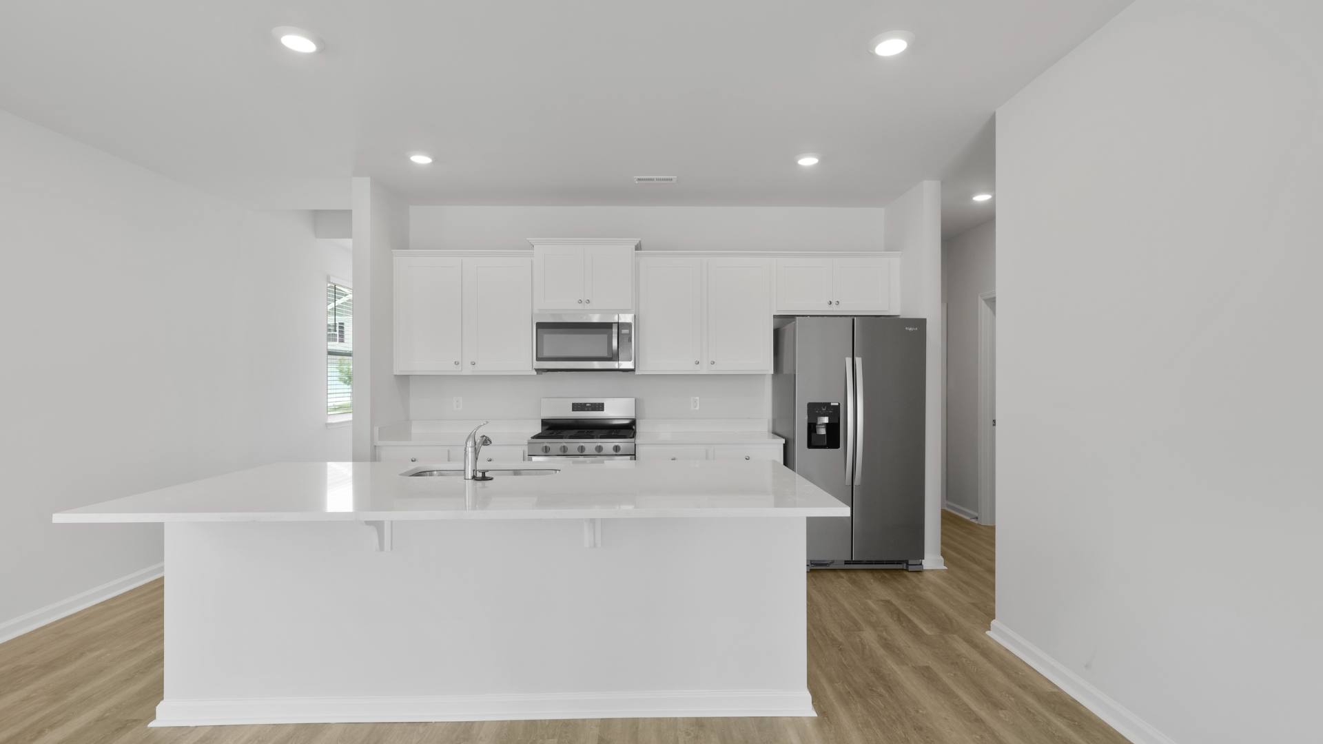 Kitchen with quartz countertops