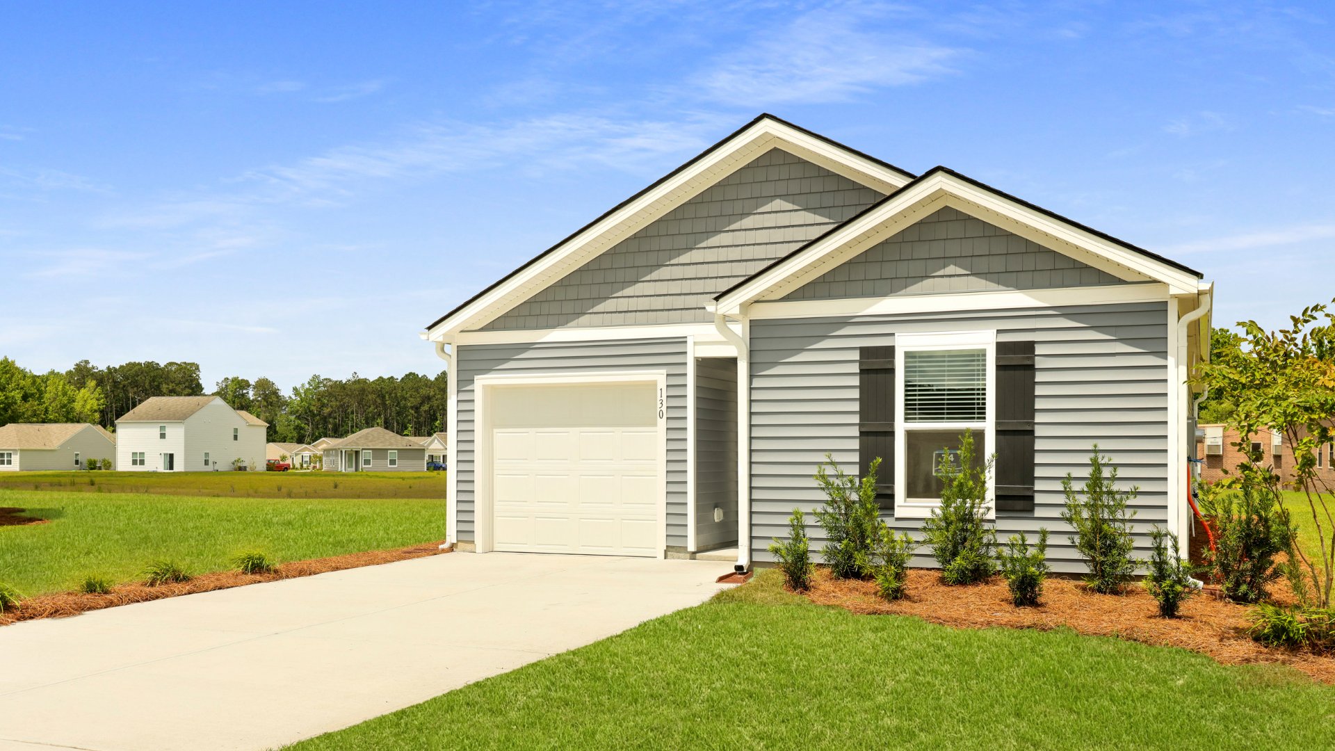 The Sullivan floorplan is 3 bedrooms and 2 bathrooms with a single car garage.