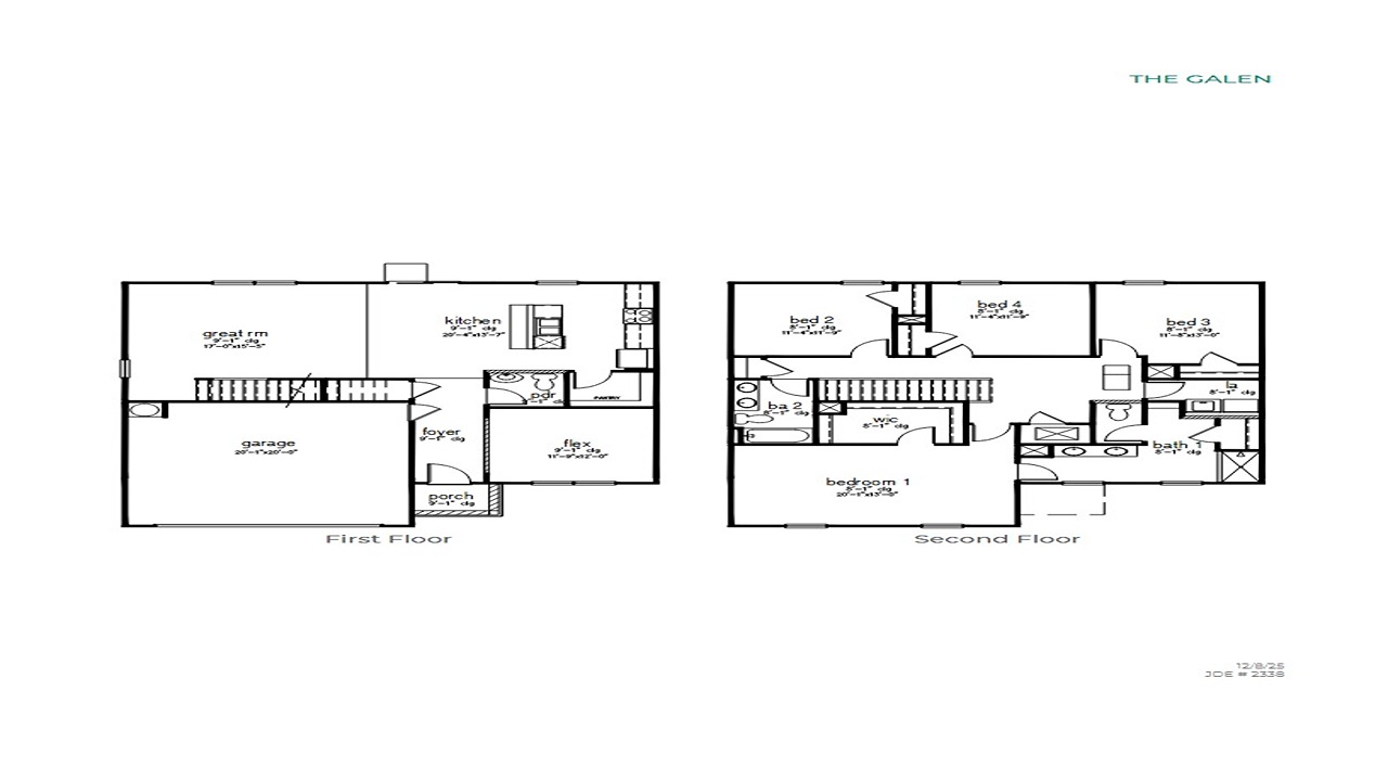 Galen floorplan - new home in Moncks Corner
