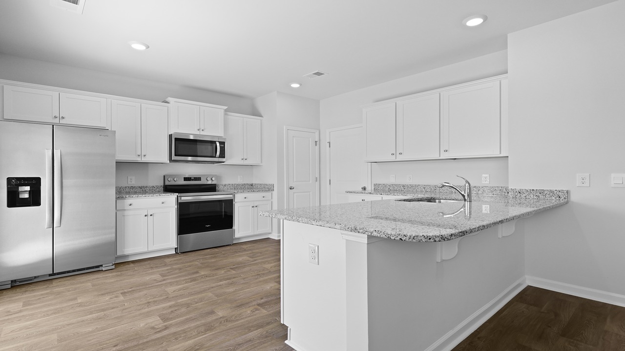Open concept kitchen in Manning