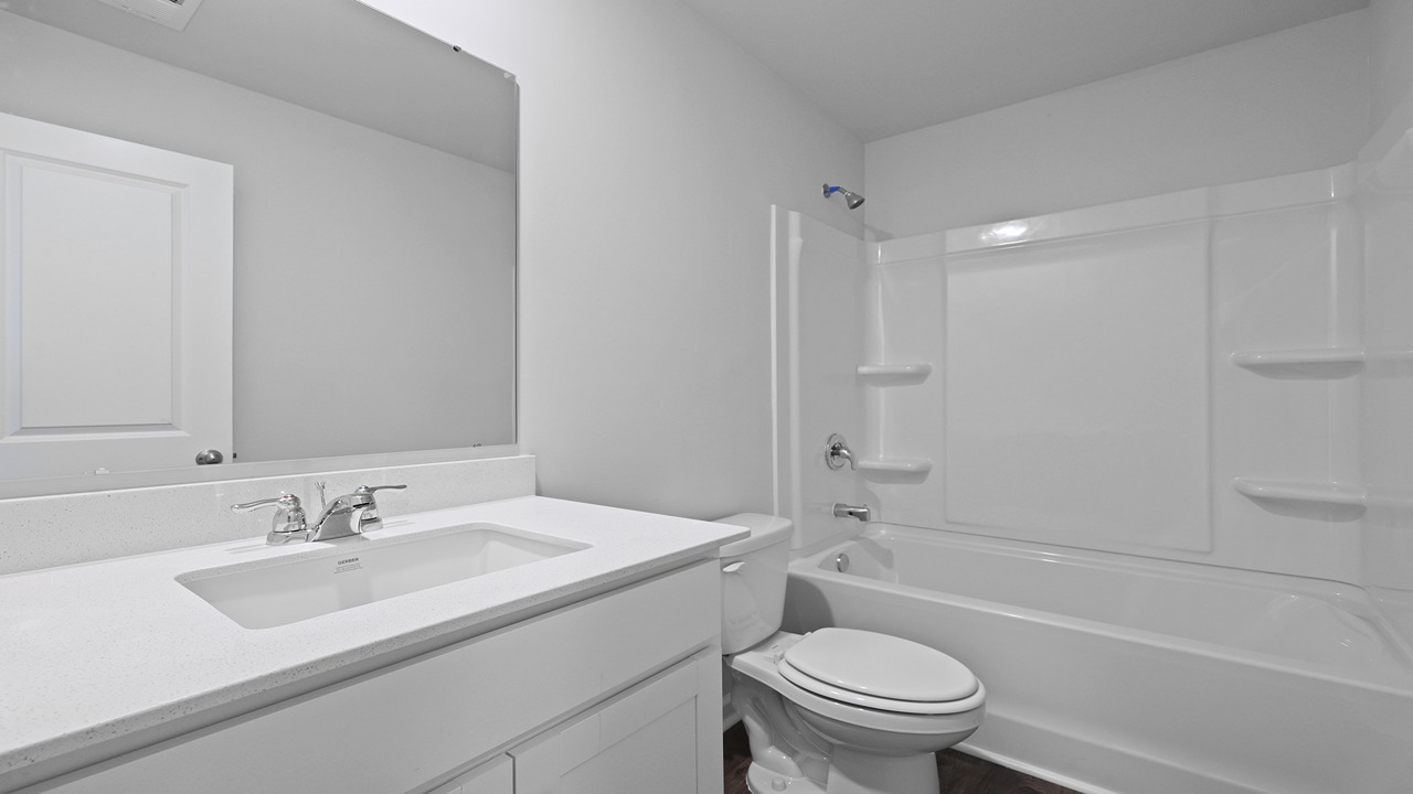 Guest bathroom with tub