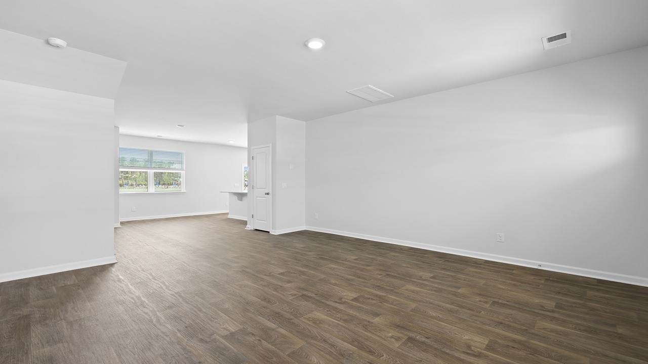 Open concept floor plan