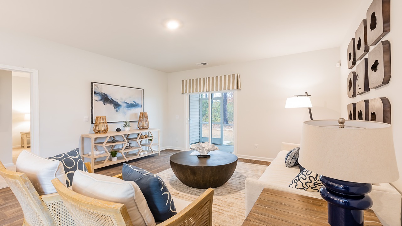 Large open concept living room