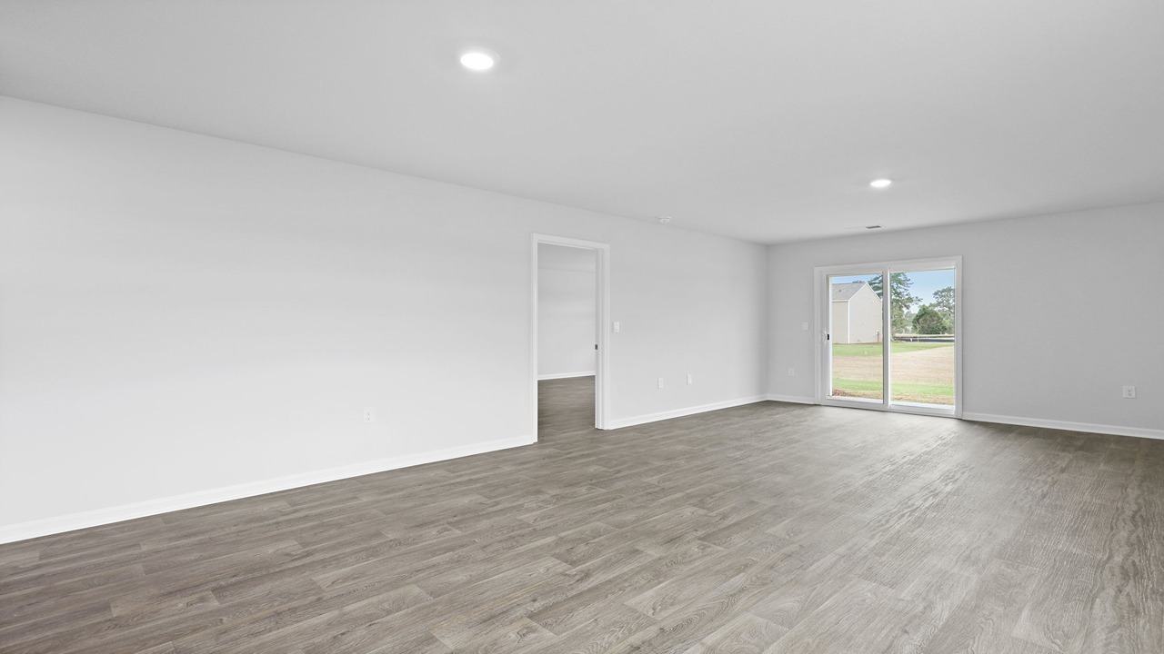 Bedroom off the living roo