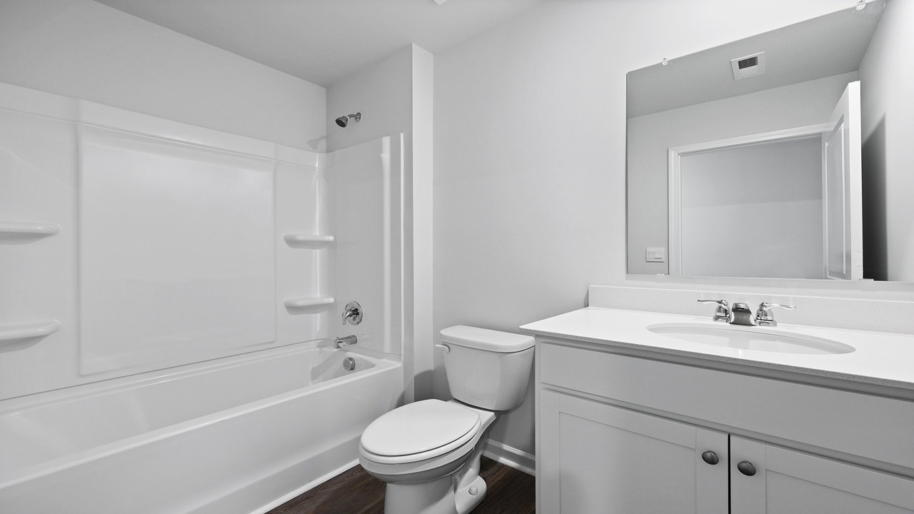 Guest bathroom with tub