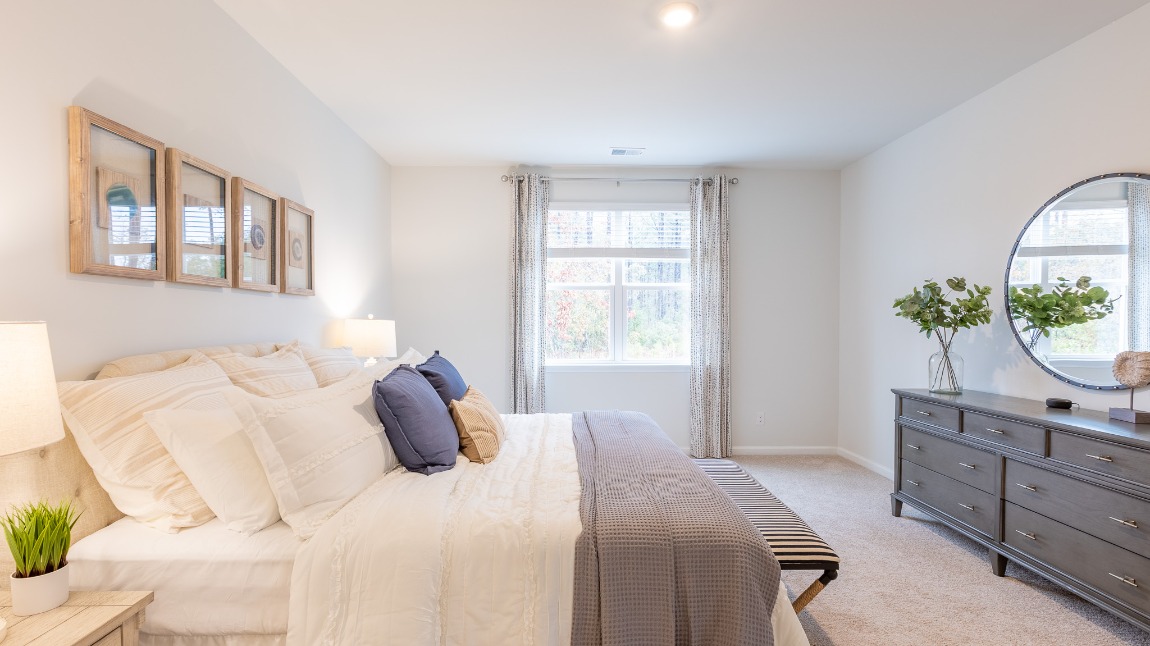 A large window that lets natural light in.