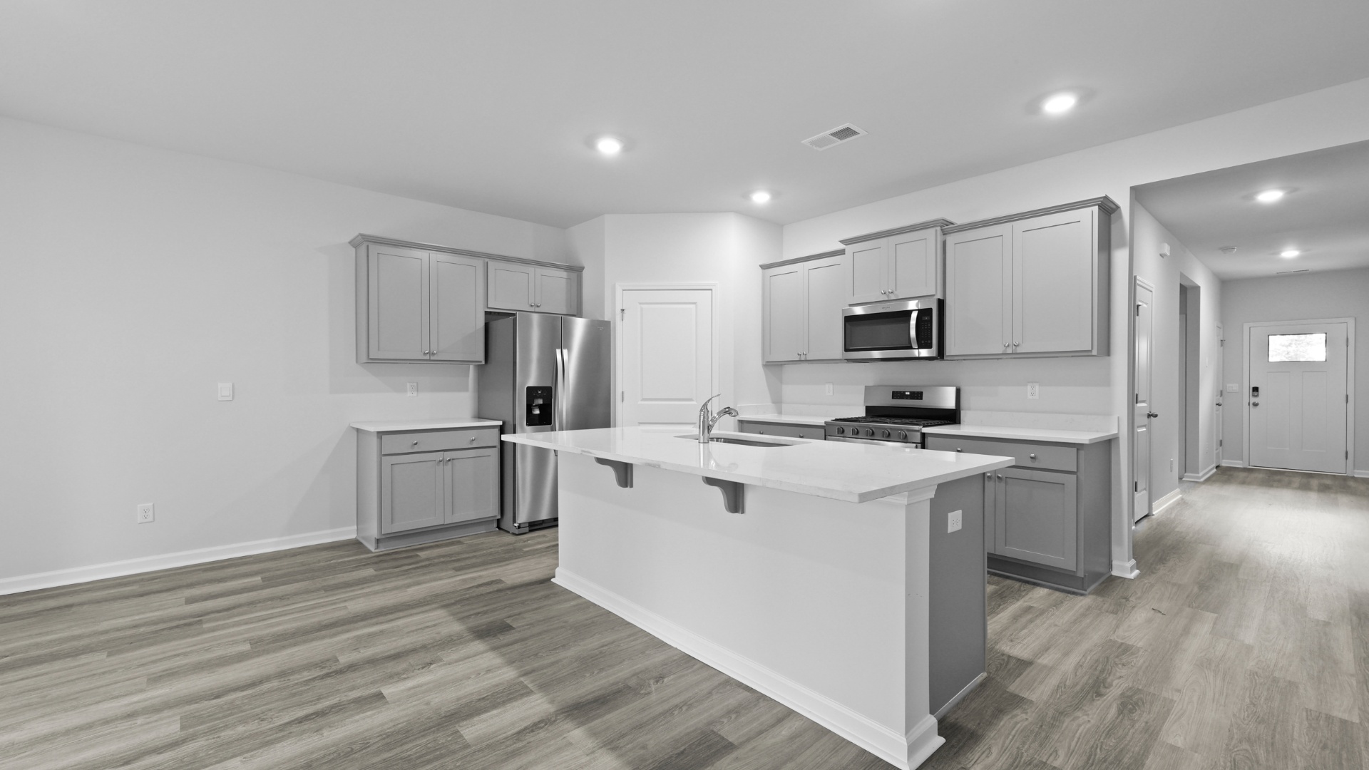 Open concept kitchen