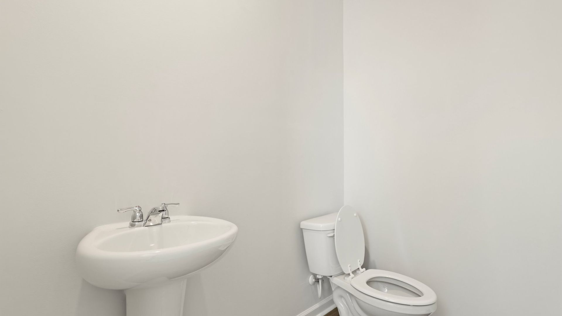 The powder room which is located on the first floor.