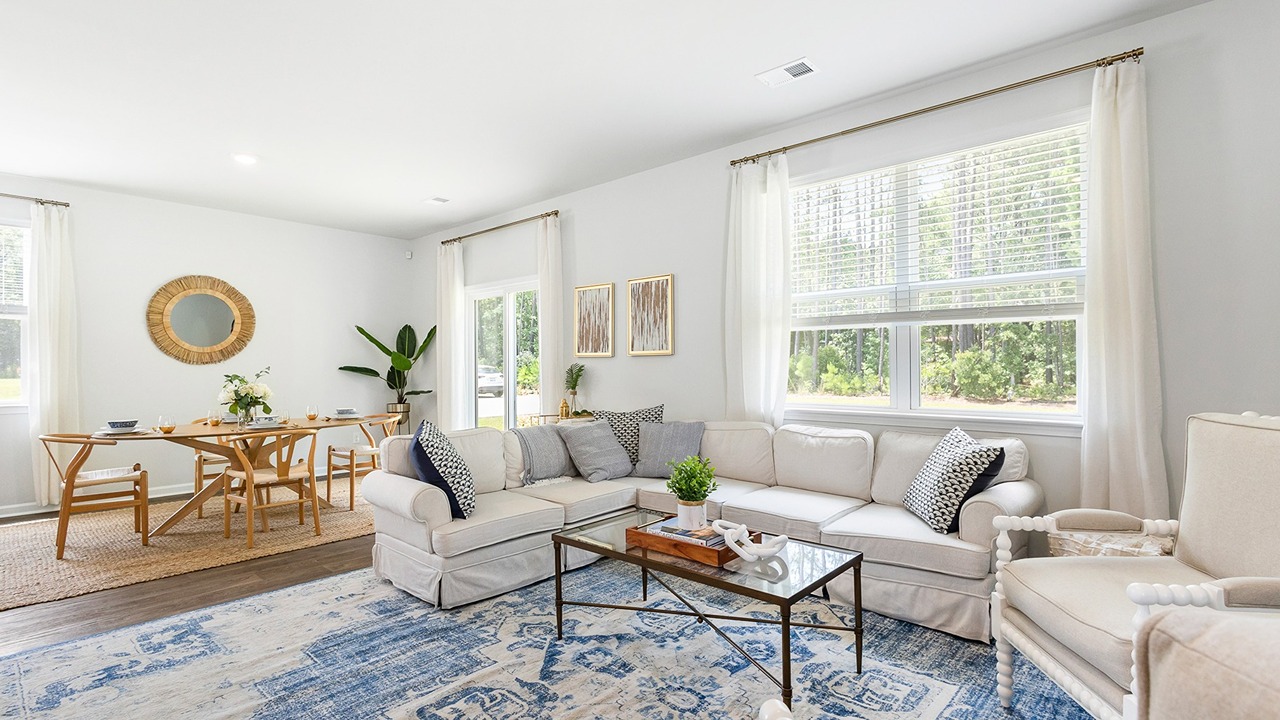 Modern living room space