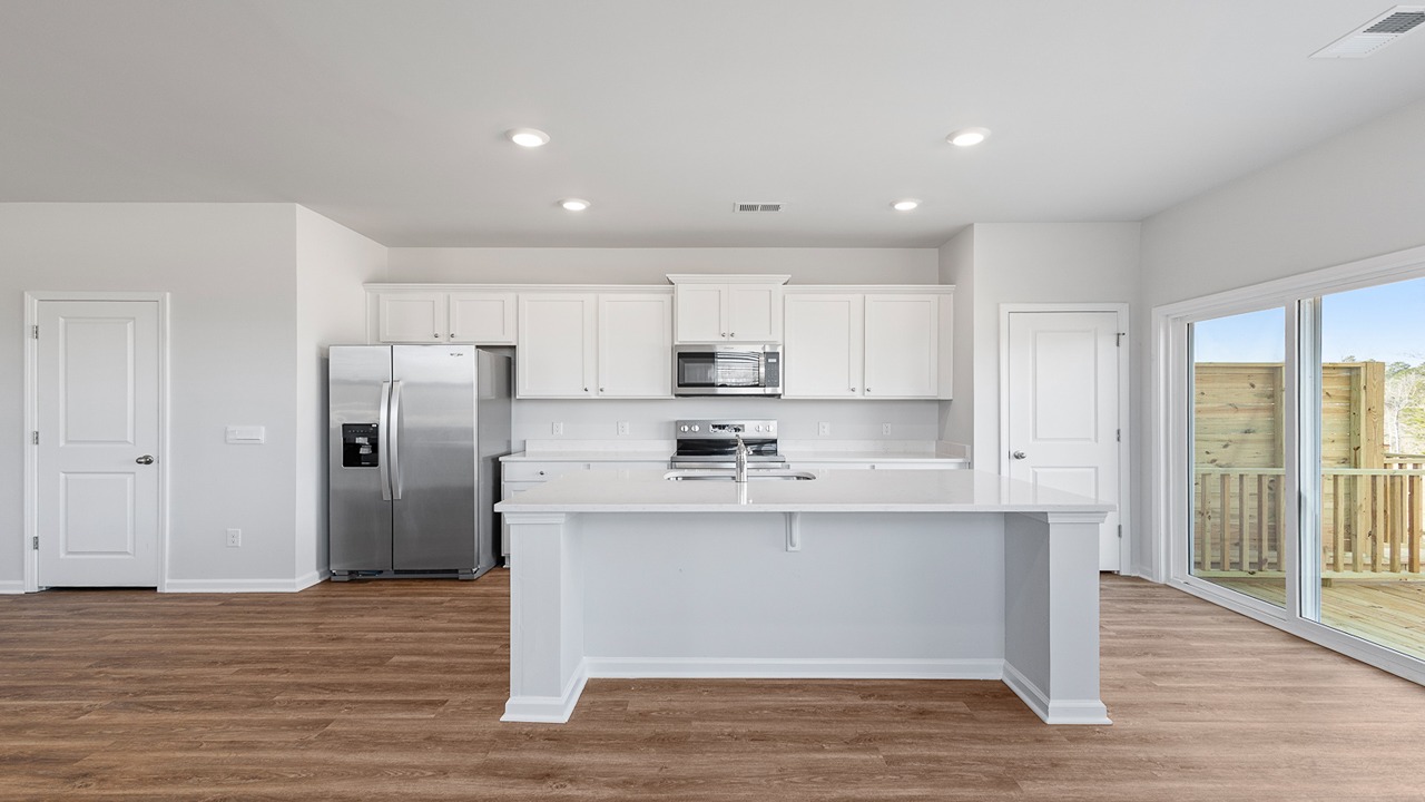 Kitchen with quartz countertops