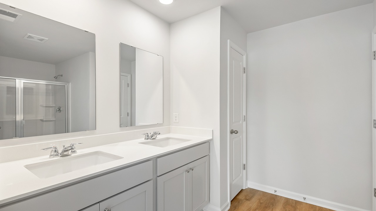 Primary bathroom - dual vanity