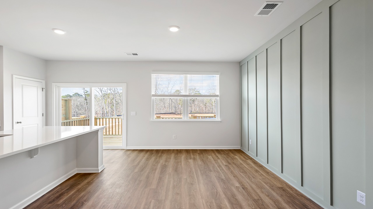 Open concept floorplan in Santee