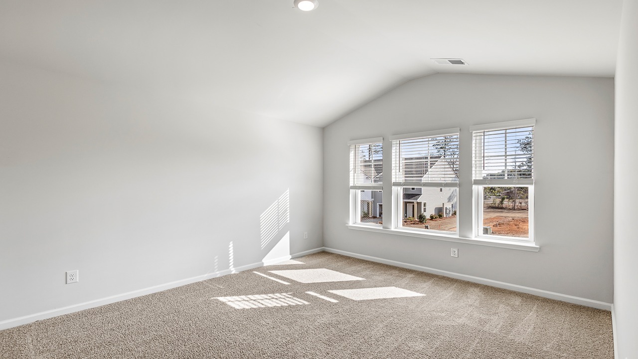 Second story primary bedroom