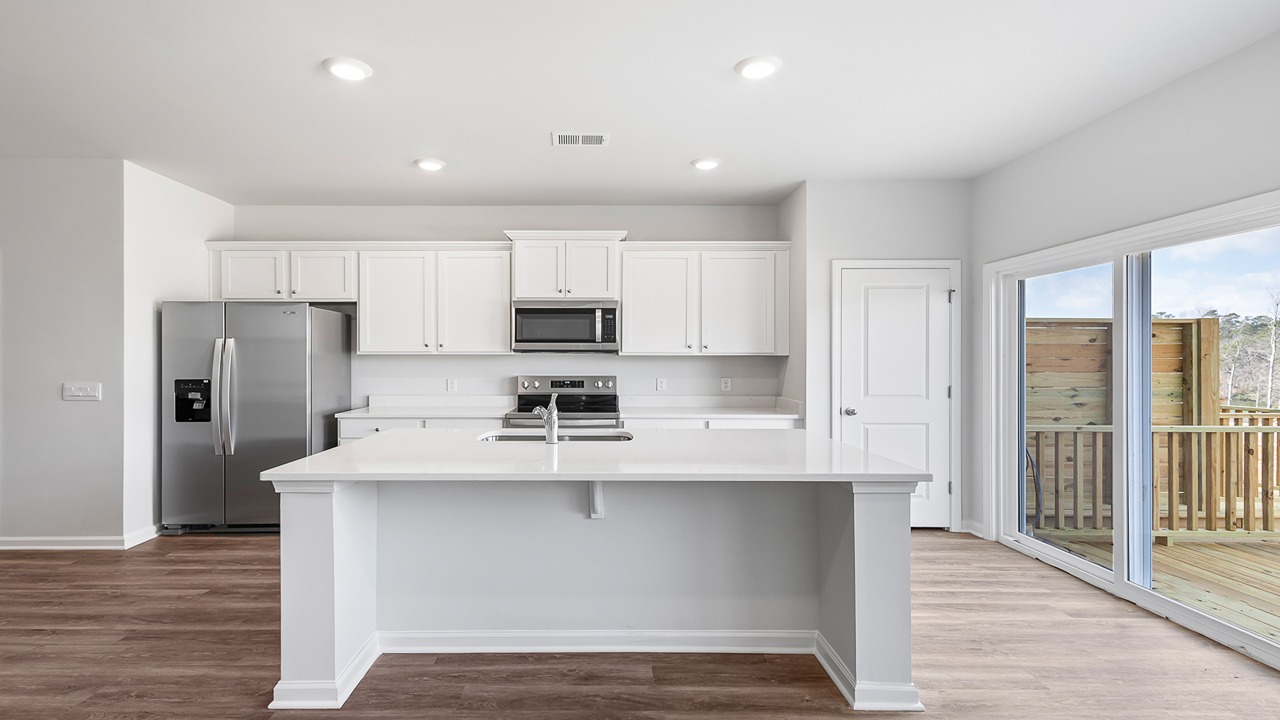 Open concept kitchen