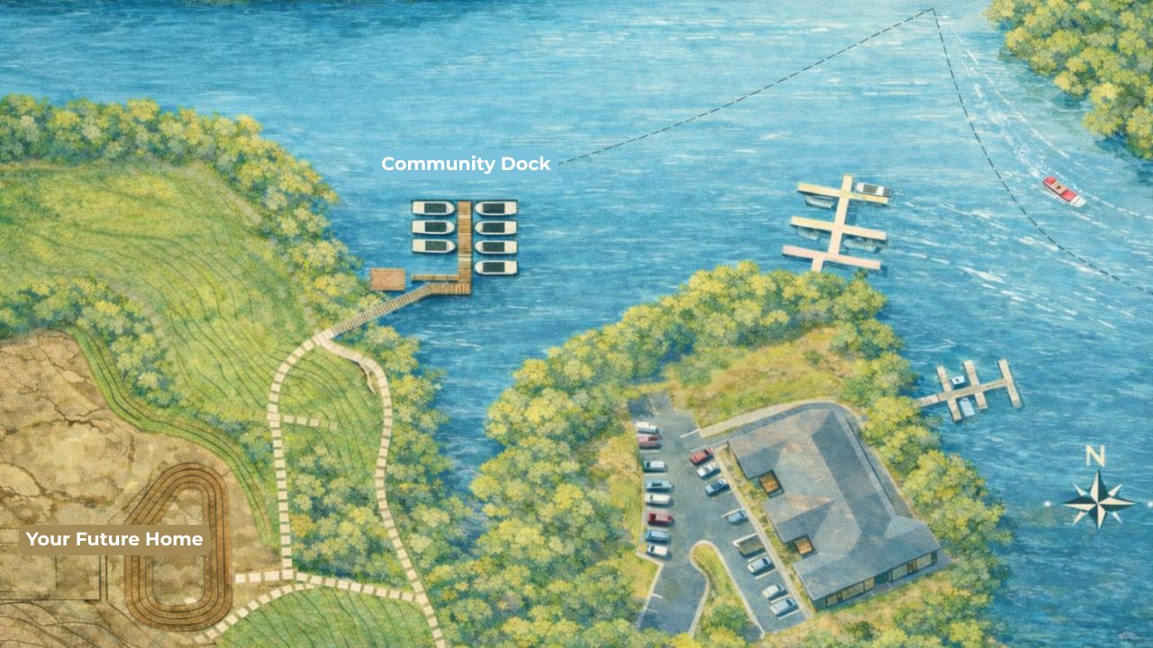 community dock rendering marion village in santee