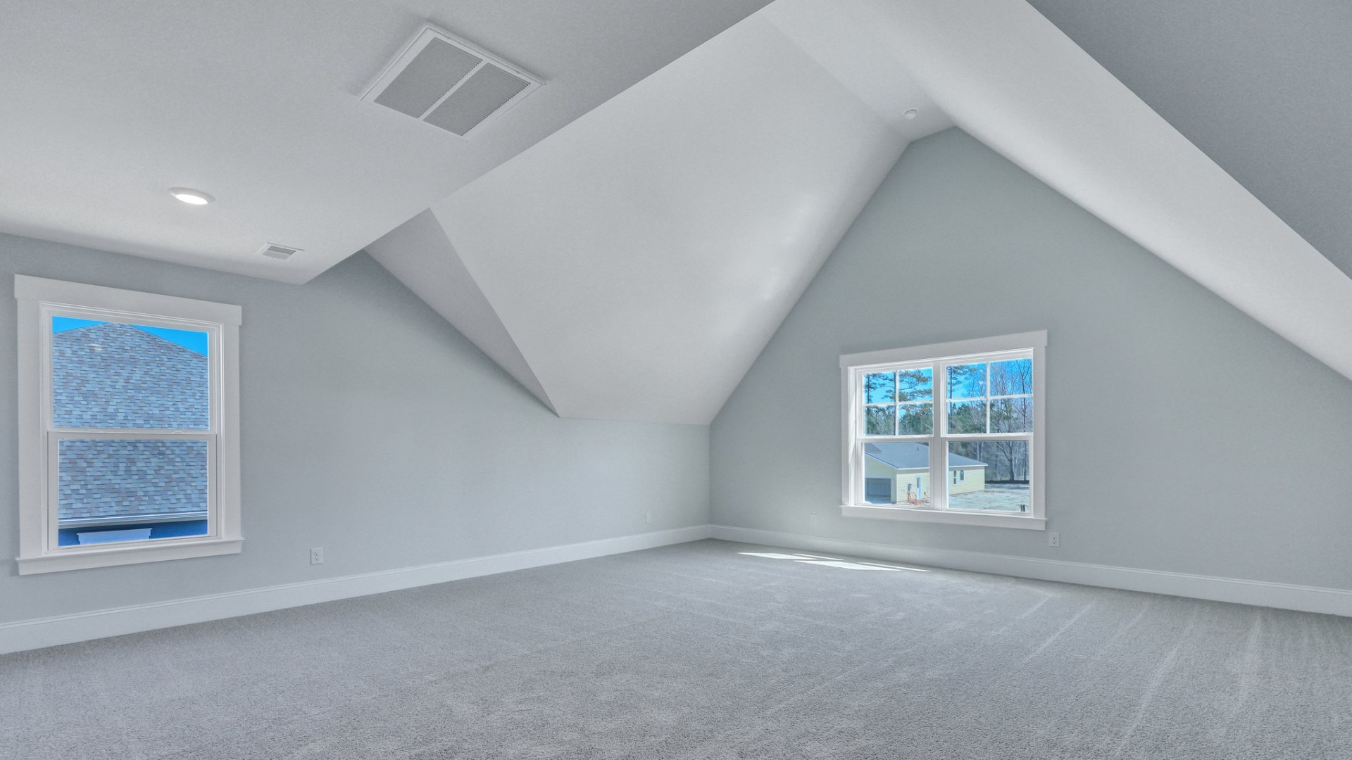 There is a bonus room upstairs that can be made into a game room or used as a second living space.