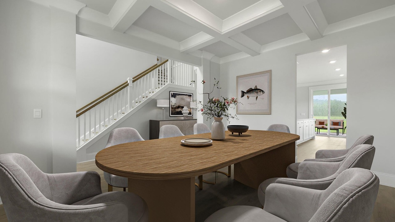 dining room with furniture