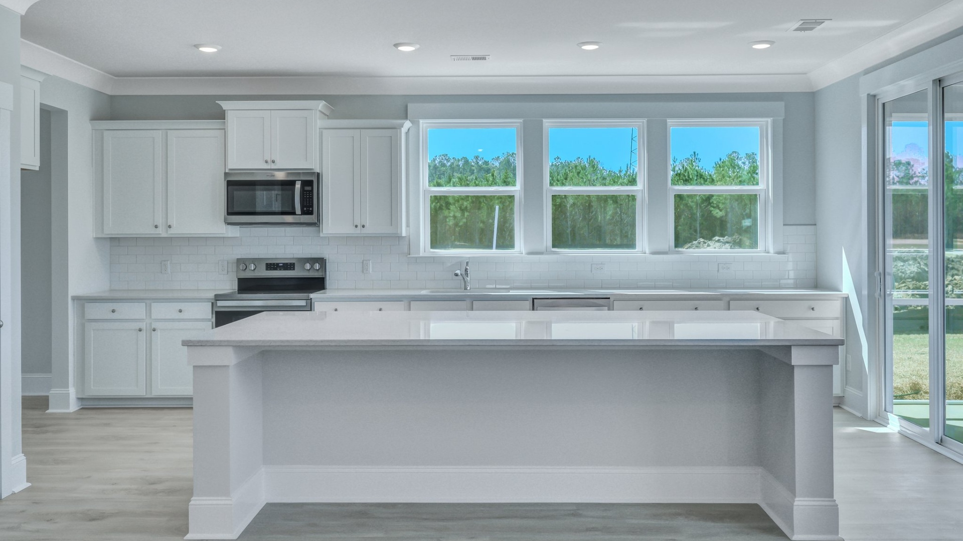 Kitchen with ample natural light