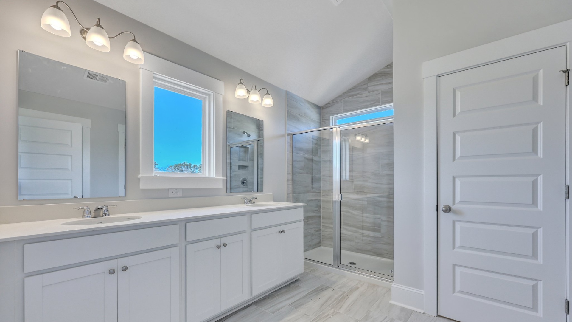 Primary bathroom with