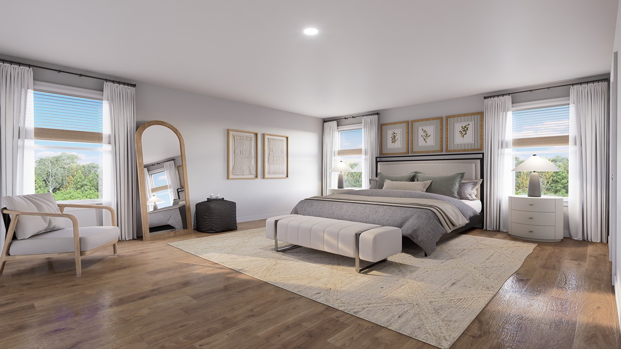 Master bedroom spacious