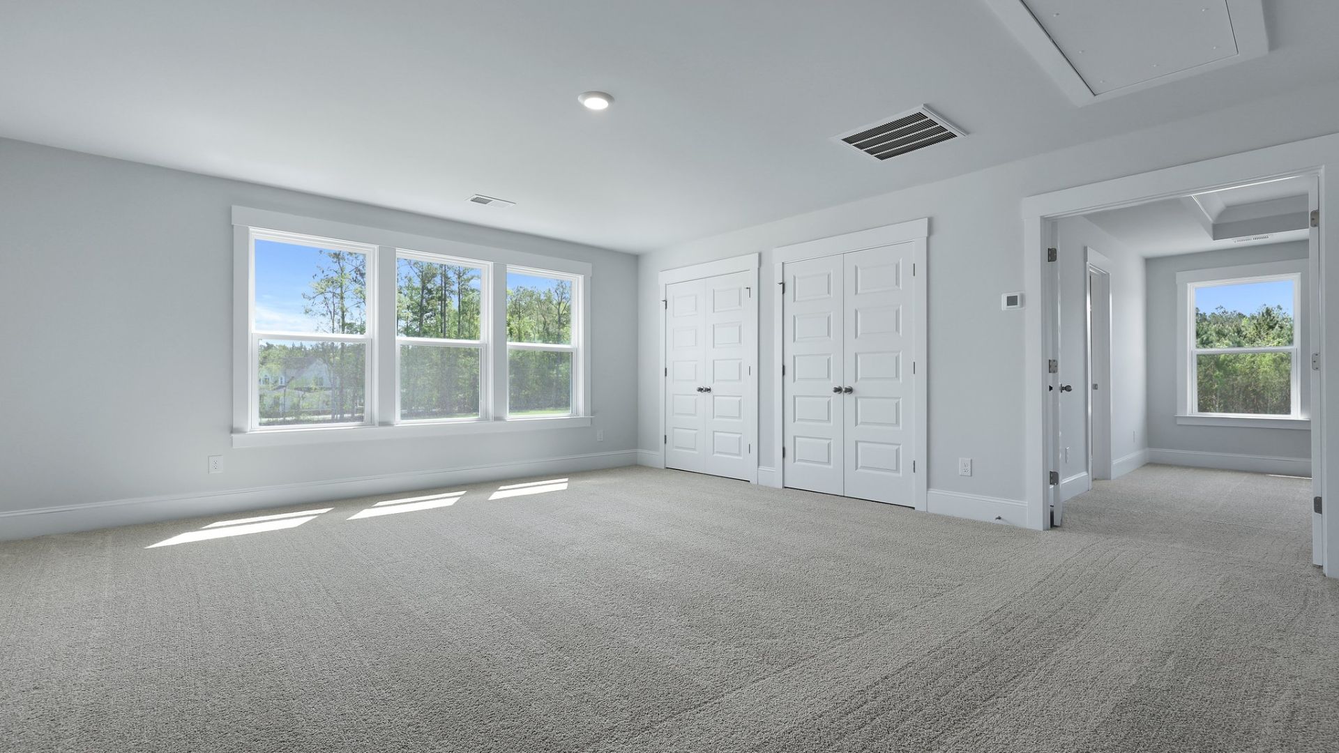Natural lighting from the windows in the loft.