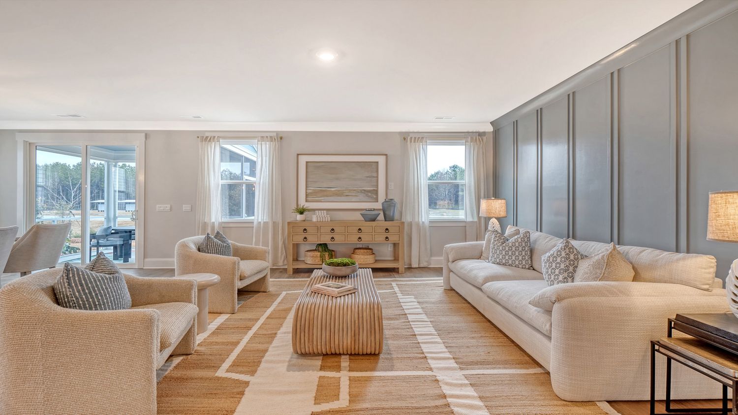 spacious living room