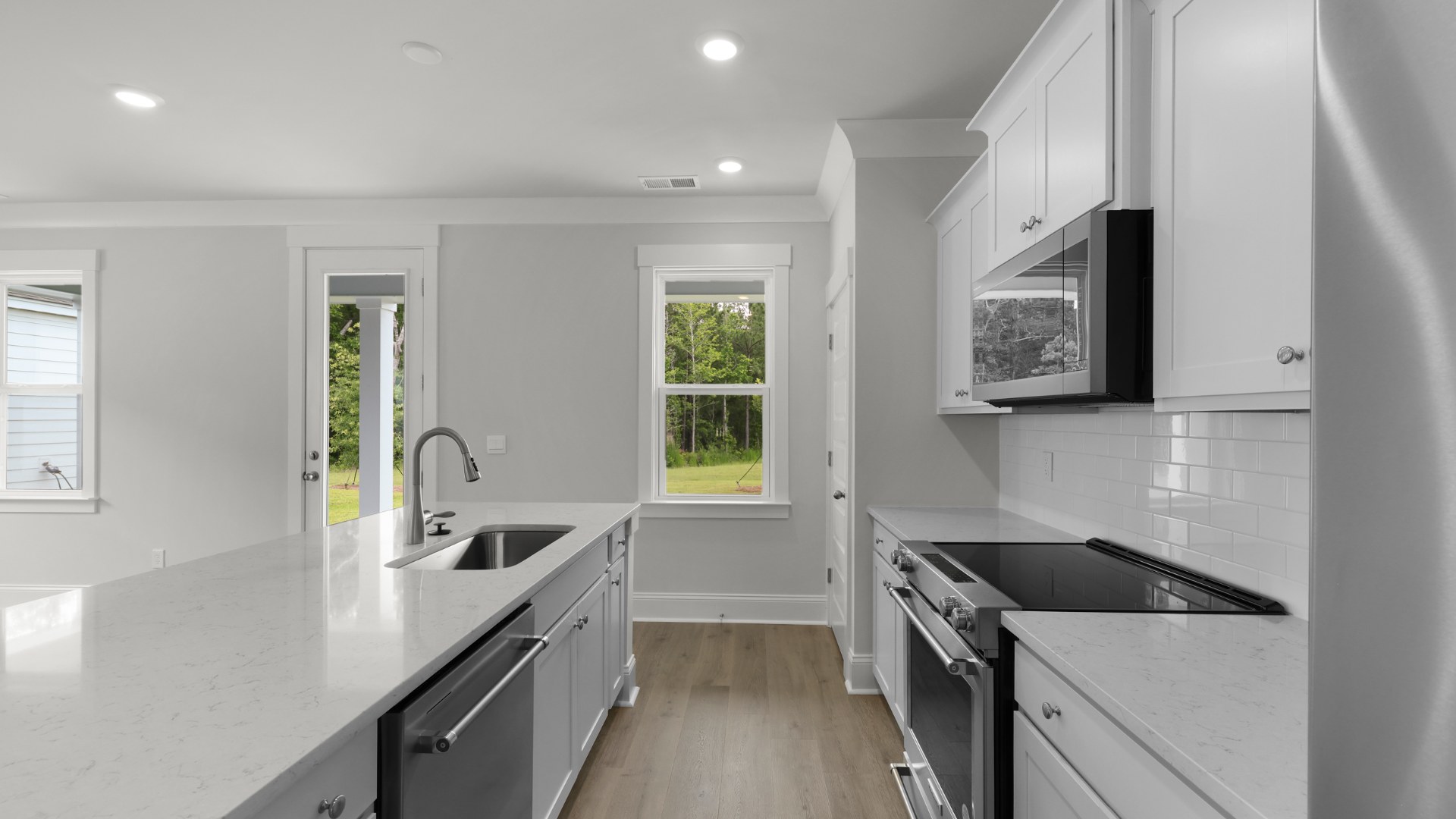 kitchen with quartz countertop
