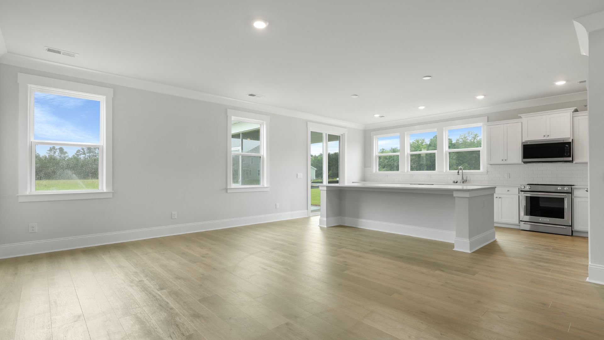 open concept living room