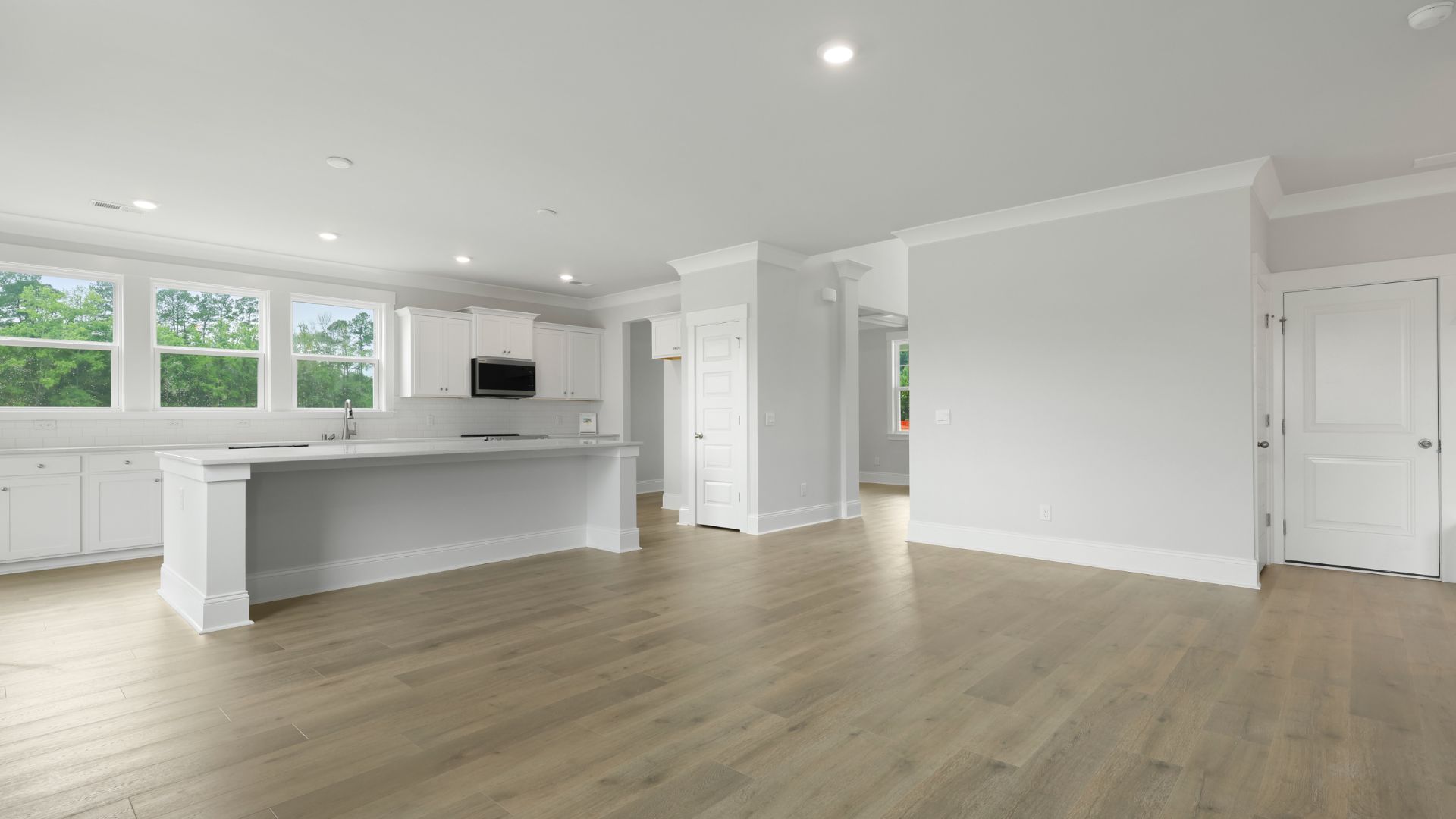 open concept living room