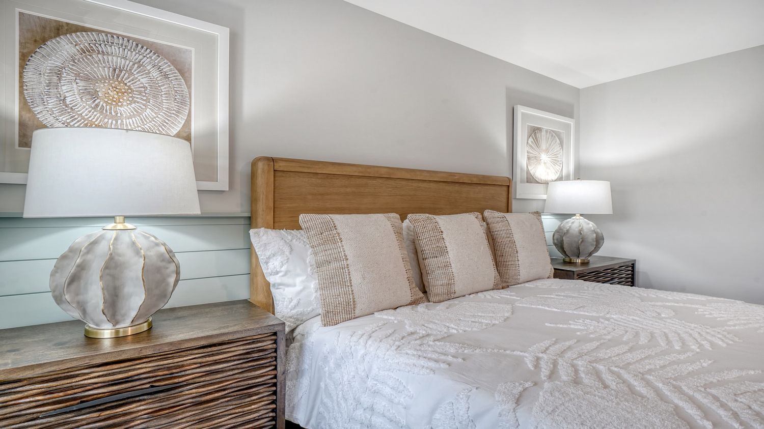 second story guest bedroom with porch access