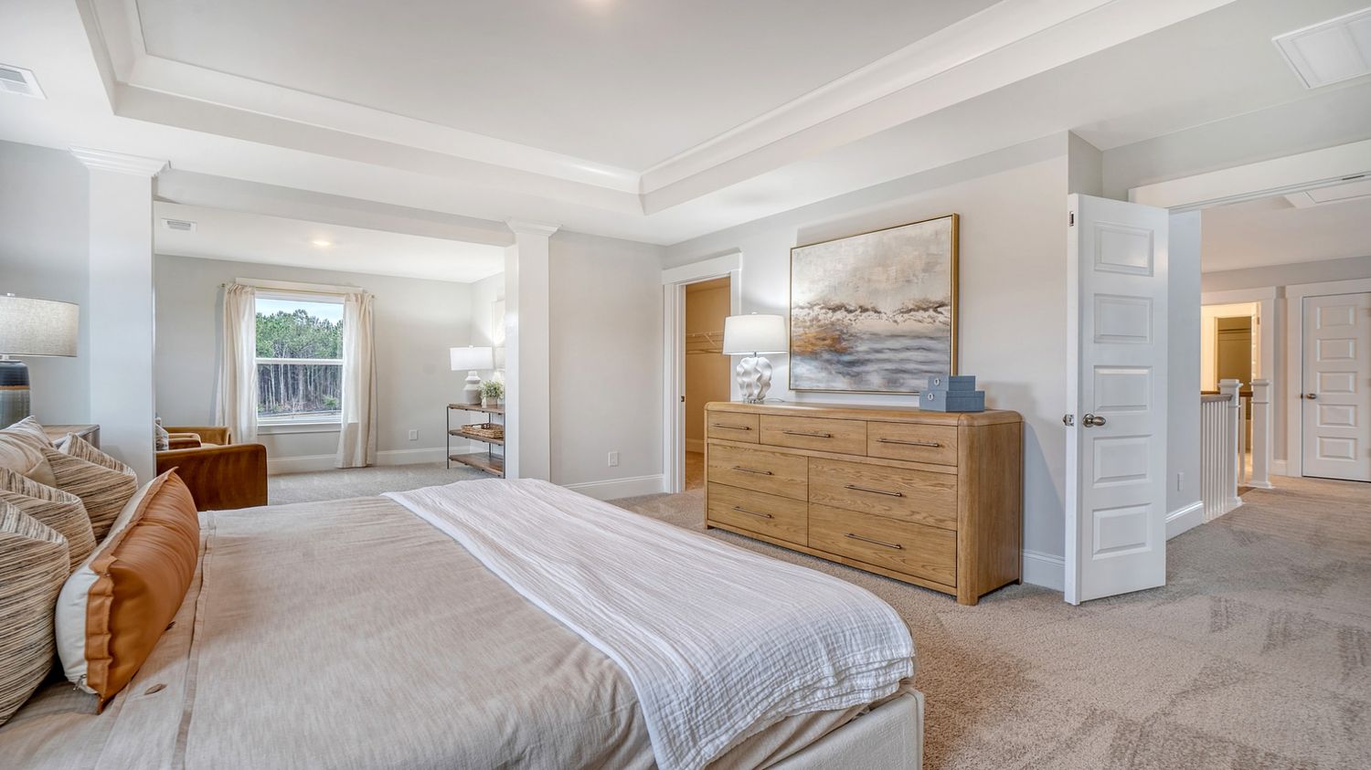 second story master bedroom