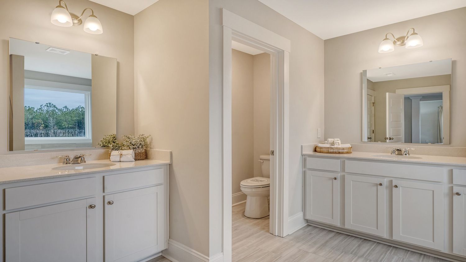 primary bathroom with water closet