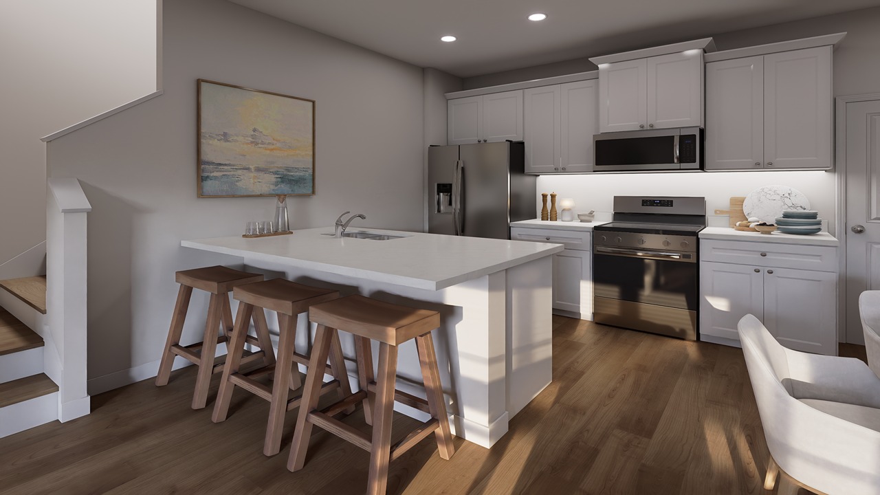 Open concept kitchen in Summerville South Carolina