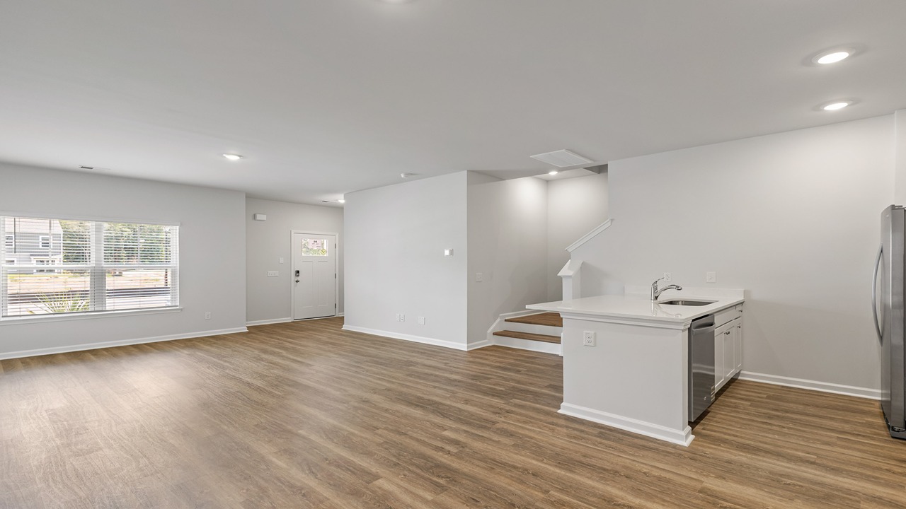 open concept living room