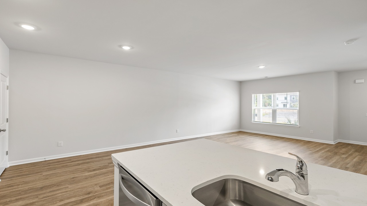 spacious living area with natural light