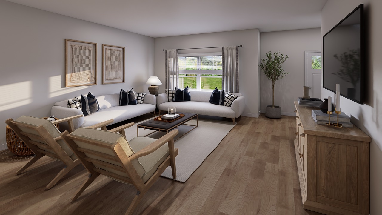 Spacious living room