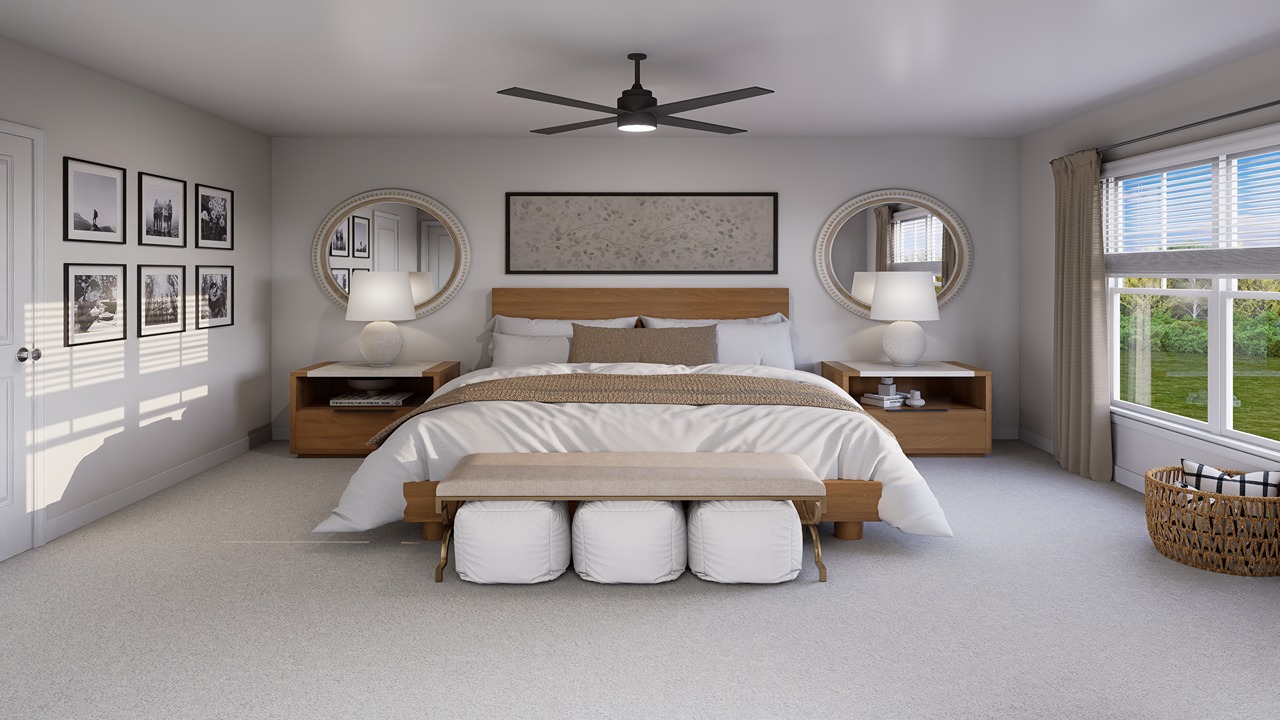 Large primary bedroom