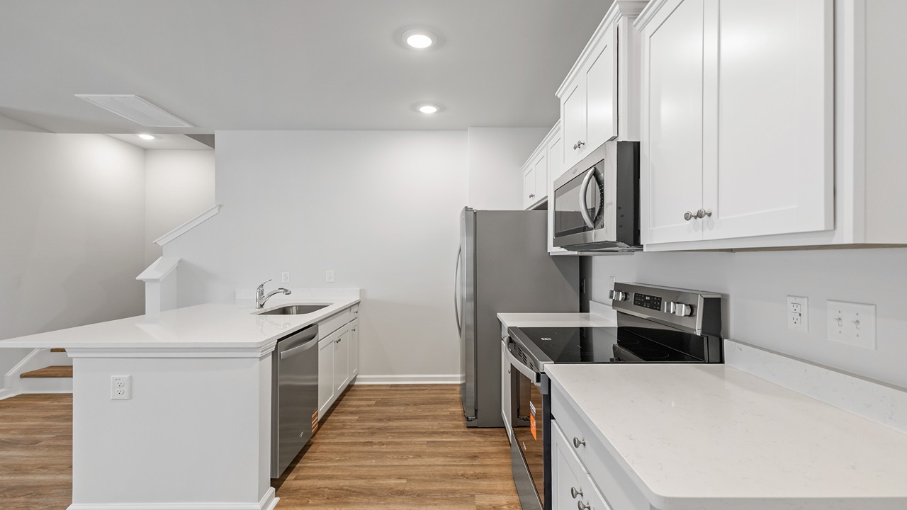 kitchen with stainless steel