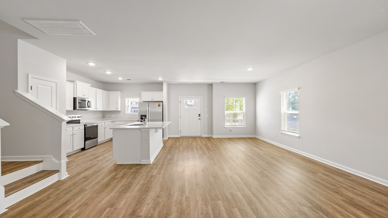 open concept living area