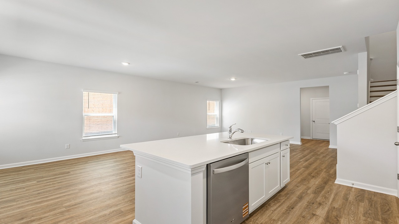 open concept living area