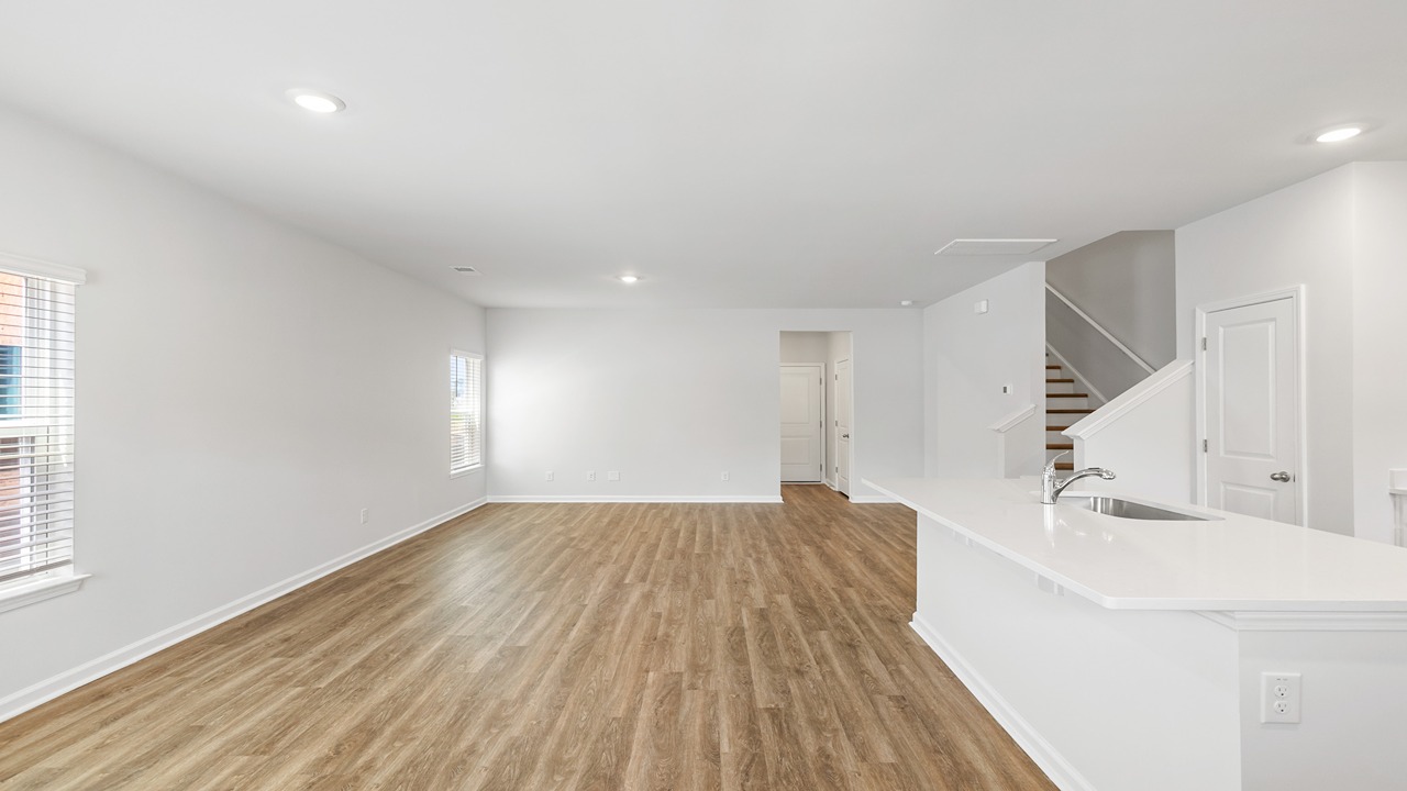 large open concept floorplan