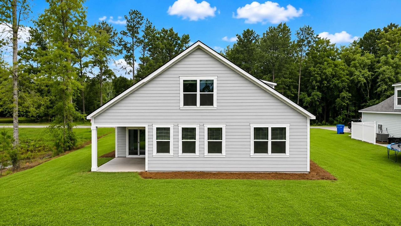 Rear of home