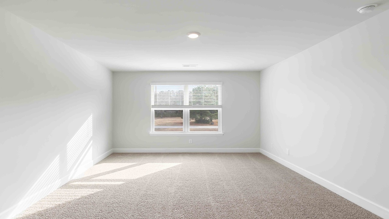 Second story primary bedroom