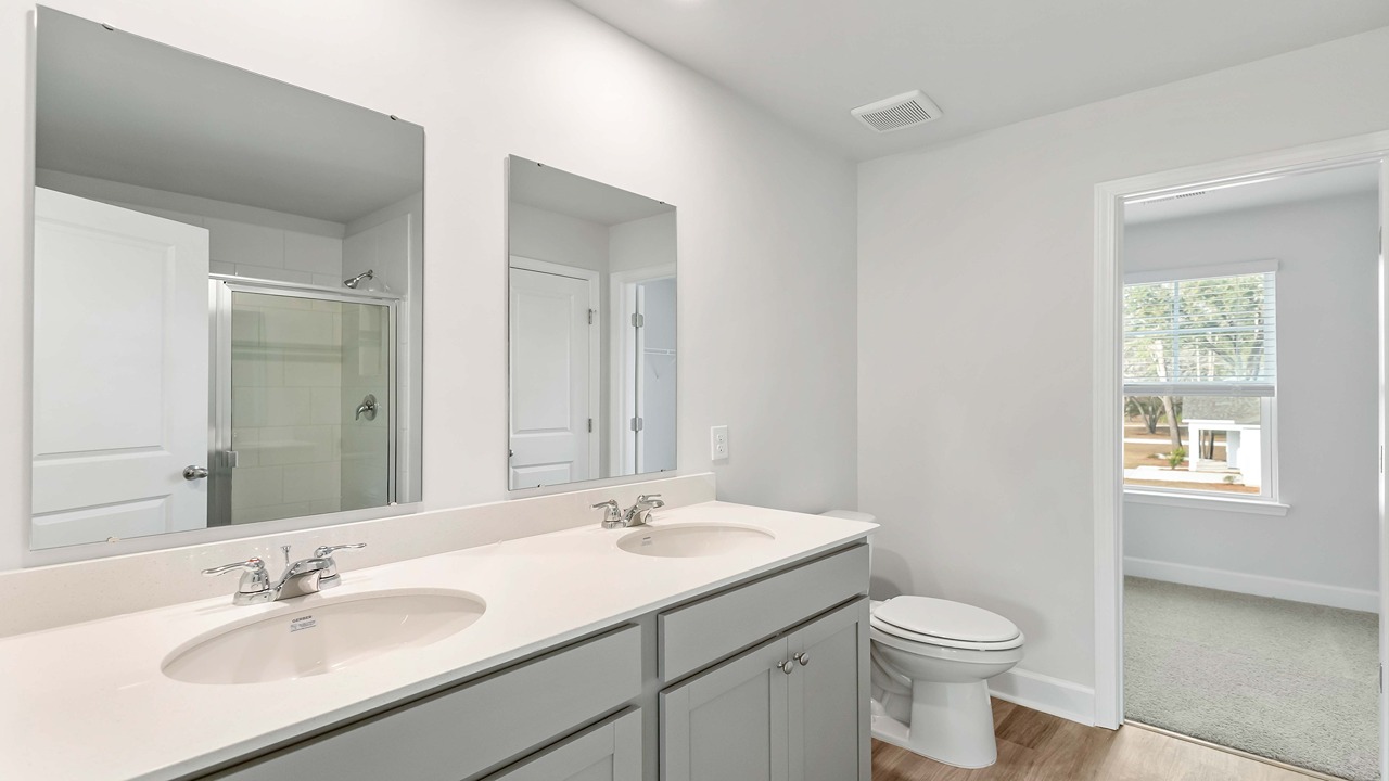 Homes with dual vanities