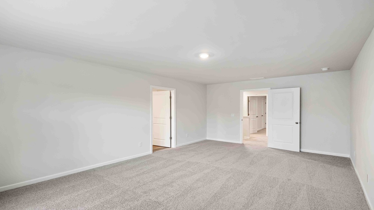 Second story primary bedroom