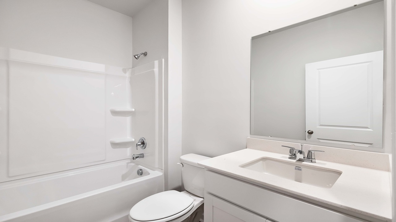 Guest bathrooms on the first floor