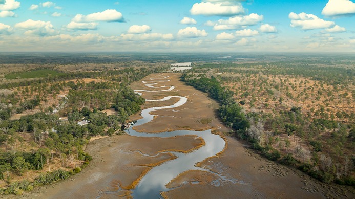 drone shot
