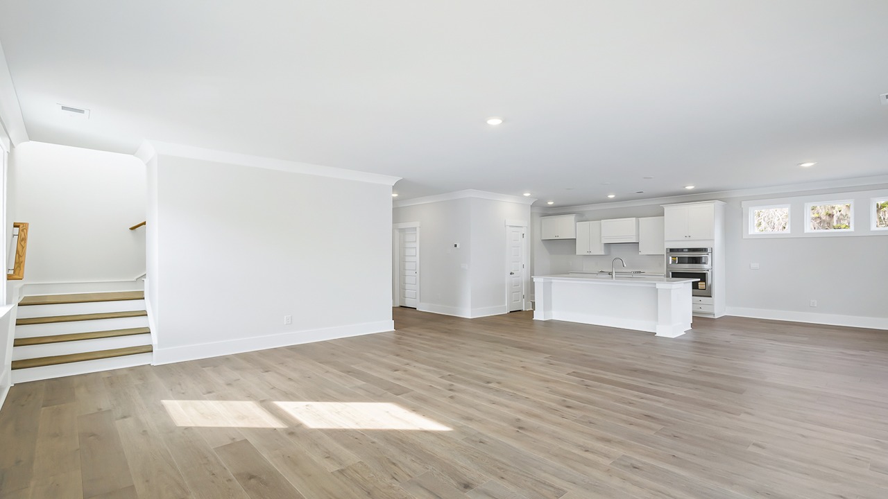 Open concept floor plan