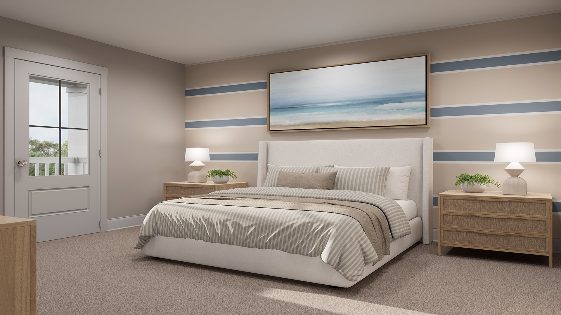 Naturally lit bedroom 4 is spacious.